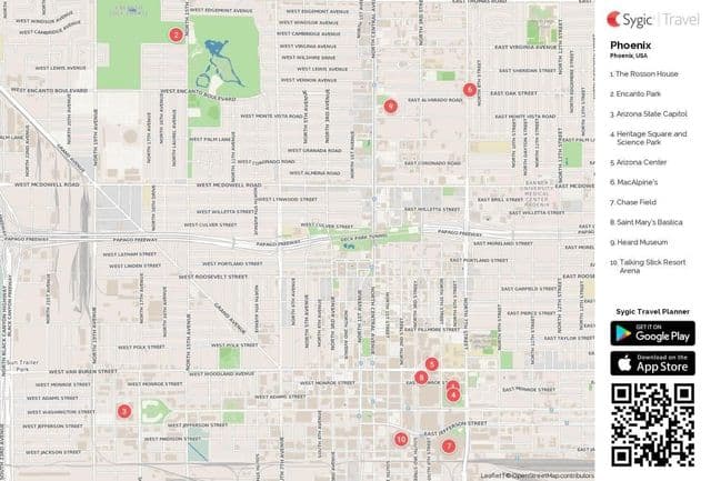 Mapa das vistas da Phoenix